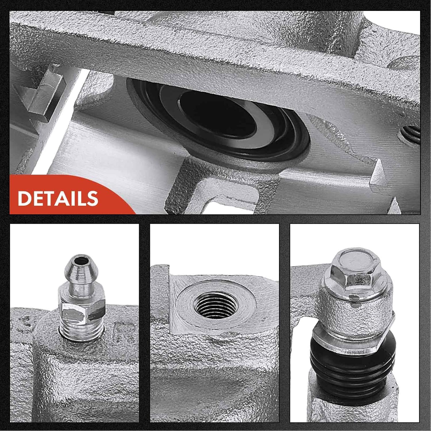 A-Premium Disc Brake Caliper Assembly with Bracket Compatible with Select Chevy and GMC Models - Colorado/Canyon 2015 2016 2017 2018 2019 2020 - Rear Left Driver Side