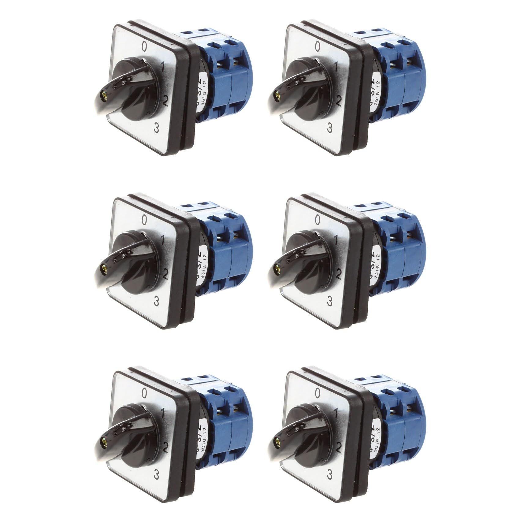 Jnchdghwa 6X 660V 20A 6 Terminals 4 Positions Rotary Cam Changeover Switch