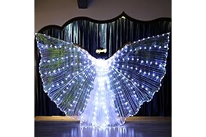 Angelic Radiance: Women's Adult Isis Wings with Enchanting Light Show