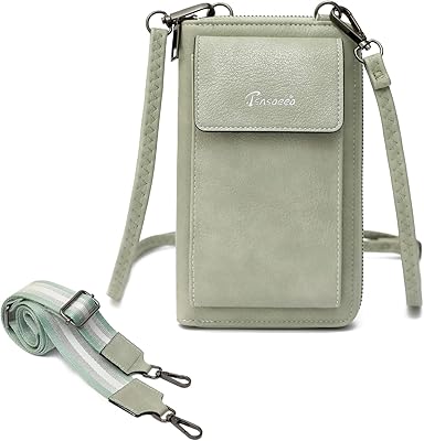 TSNSOEEO Small CrossBody Cell Phone Purse Wallet, Mini Shoulder Bags for Women Wide Straps