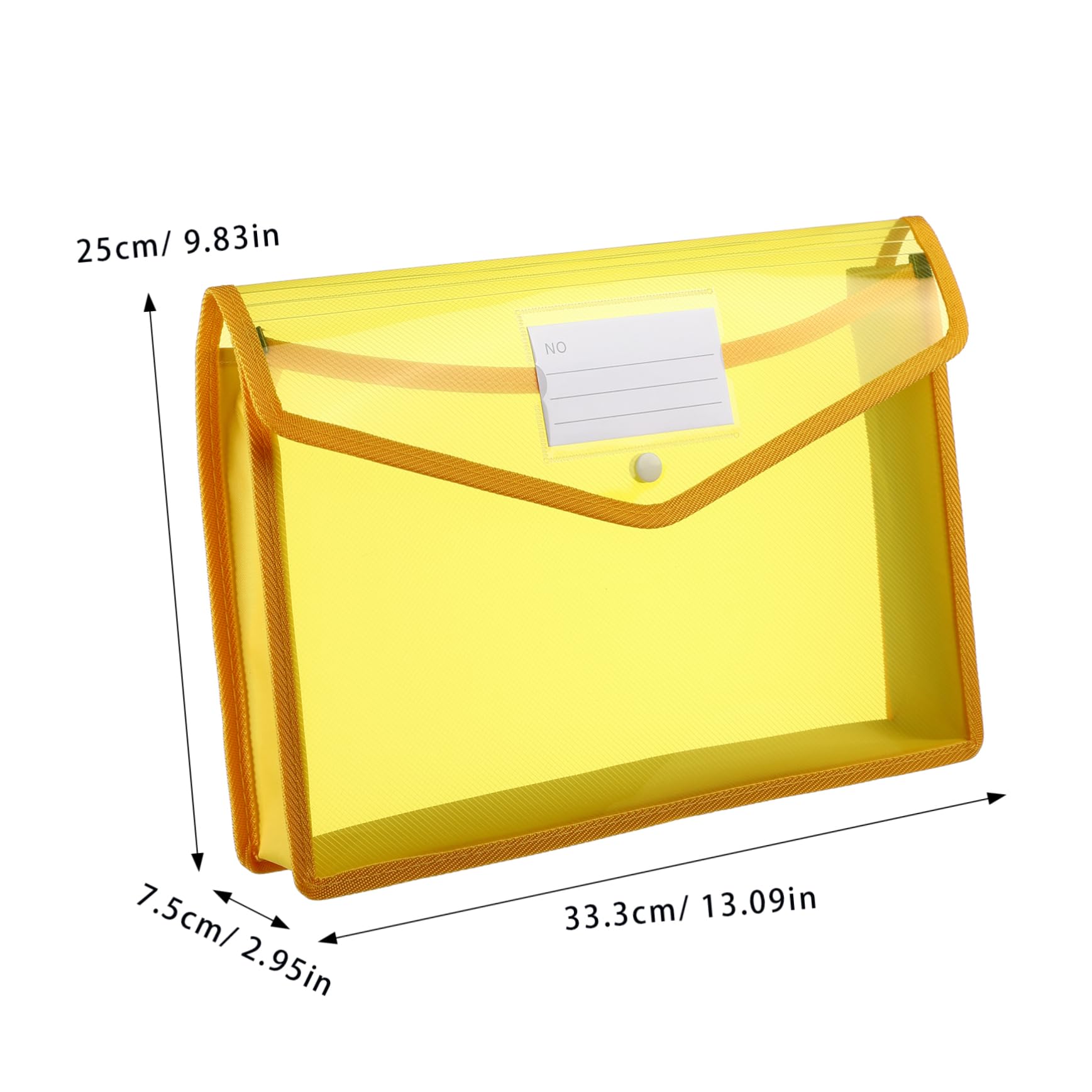 7pezzi Buste in Plastica Trasparenti con Bottone Formato Organizer per Documenti Buste per File per Ufficio Scuola e Uso Domestico