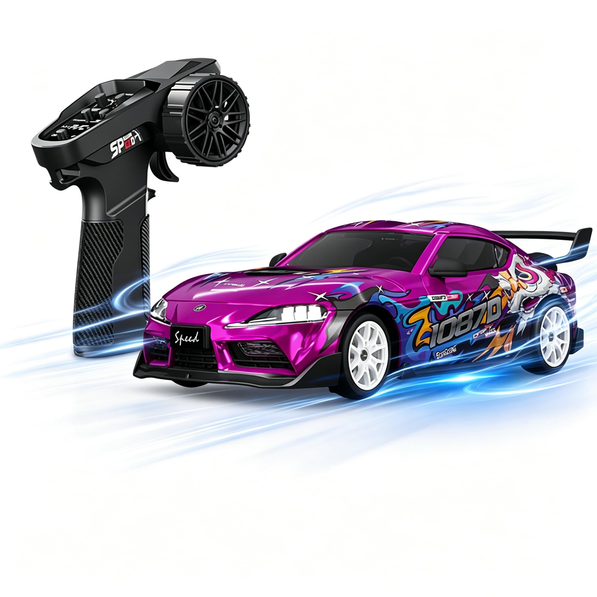 Amazon.co.jp: HSTAR 1:24ドリフトカー D24 4WD ジャイロ感度調整 25KM