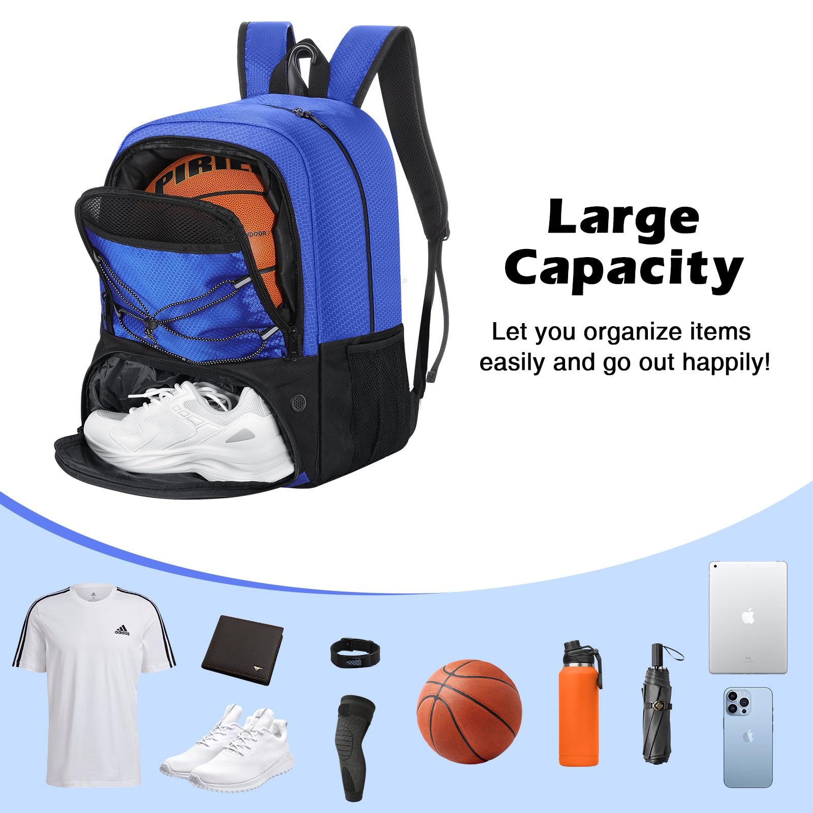 Schlussverkauf Sport großer Volumen-Rucksack für Fitnessstudio Training wasserdi