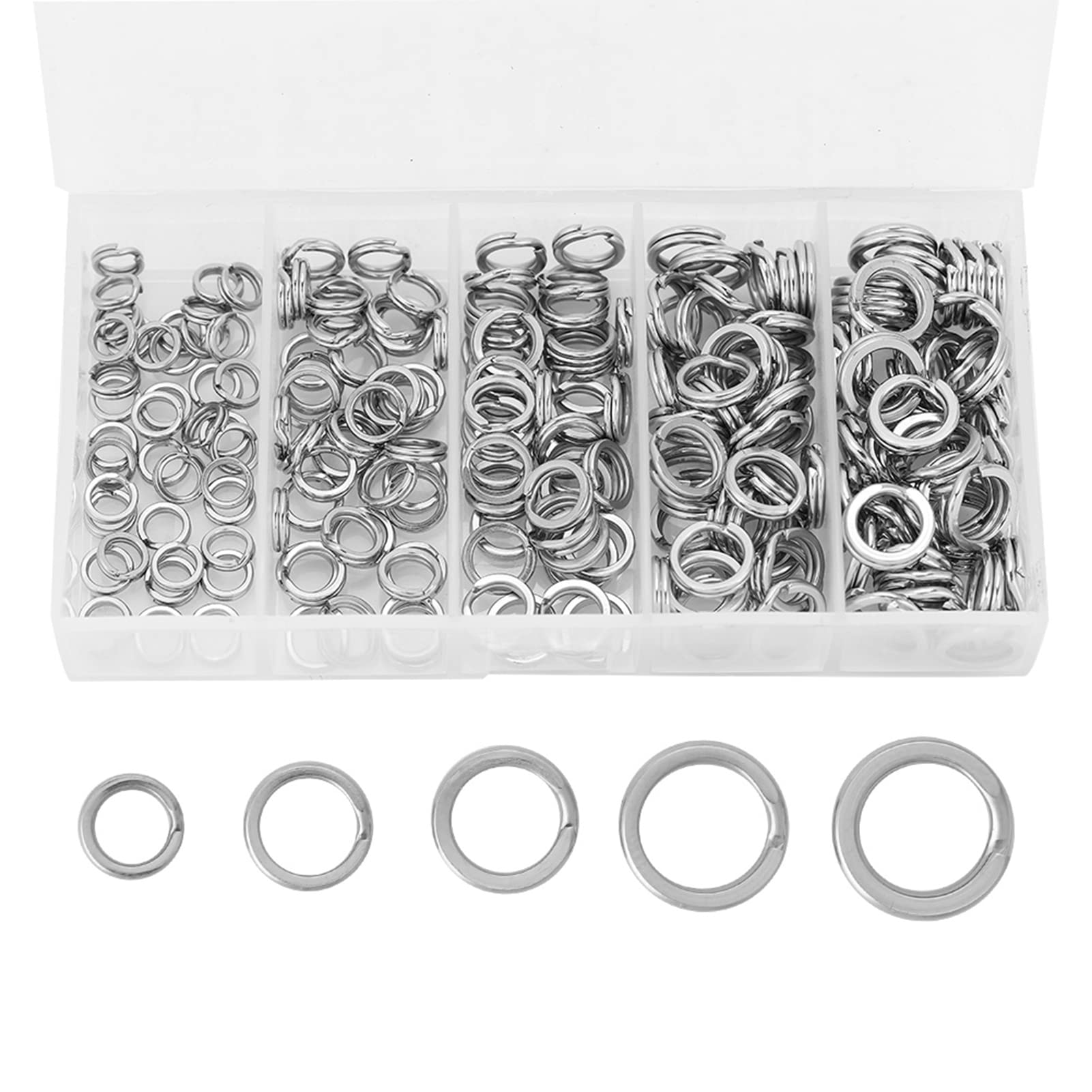 Alomejor 10 UNIDS Línea de Pesca con Mosca Bucles Conector Trenzado – 30LB y 50LB, Nylon Alta Resistencia para Pesca Fluvial y Marítima, Accesorios de Aparejo Multiusos, Color Blanco