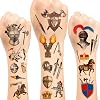 288PCS Knight Castle Medieval Temporary Tattoos Medieval Knight Crown Castles Party Favors Decorations Supplies for Kids Boys Adults Knight Costume Cosplay Crusader Knight Birthday Party 24Sheet