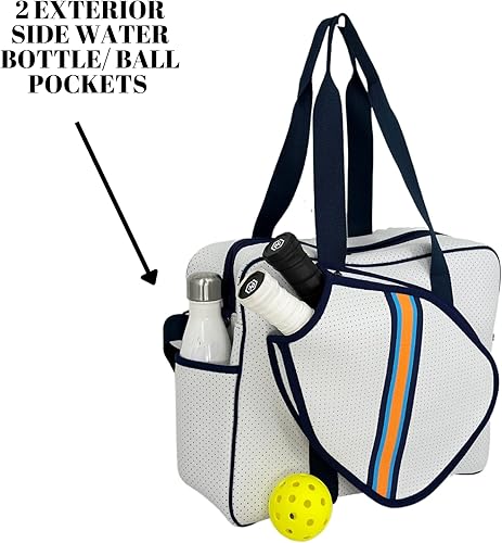 Miniatura 10 de Queen of the Court Bolsa de pickleball, bolsa de pickleball con gancho para cerca, bolsa de pickleball para mujer, bonita bolsa de pickleball