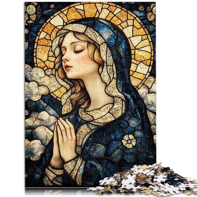 Foto 2 de 6 de Puzzles de 2000 Piezas para Adolescentes Vidriera Virgen María Juegos educativos Juguetes de Bricolaje Lista…