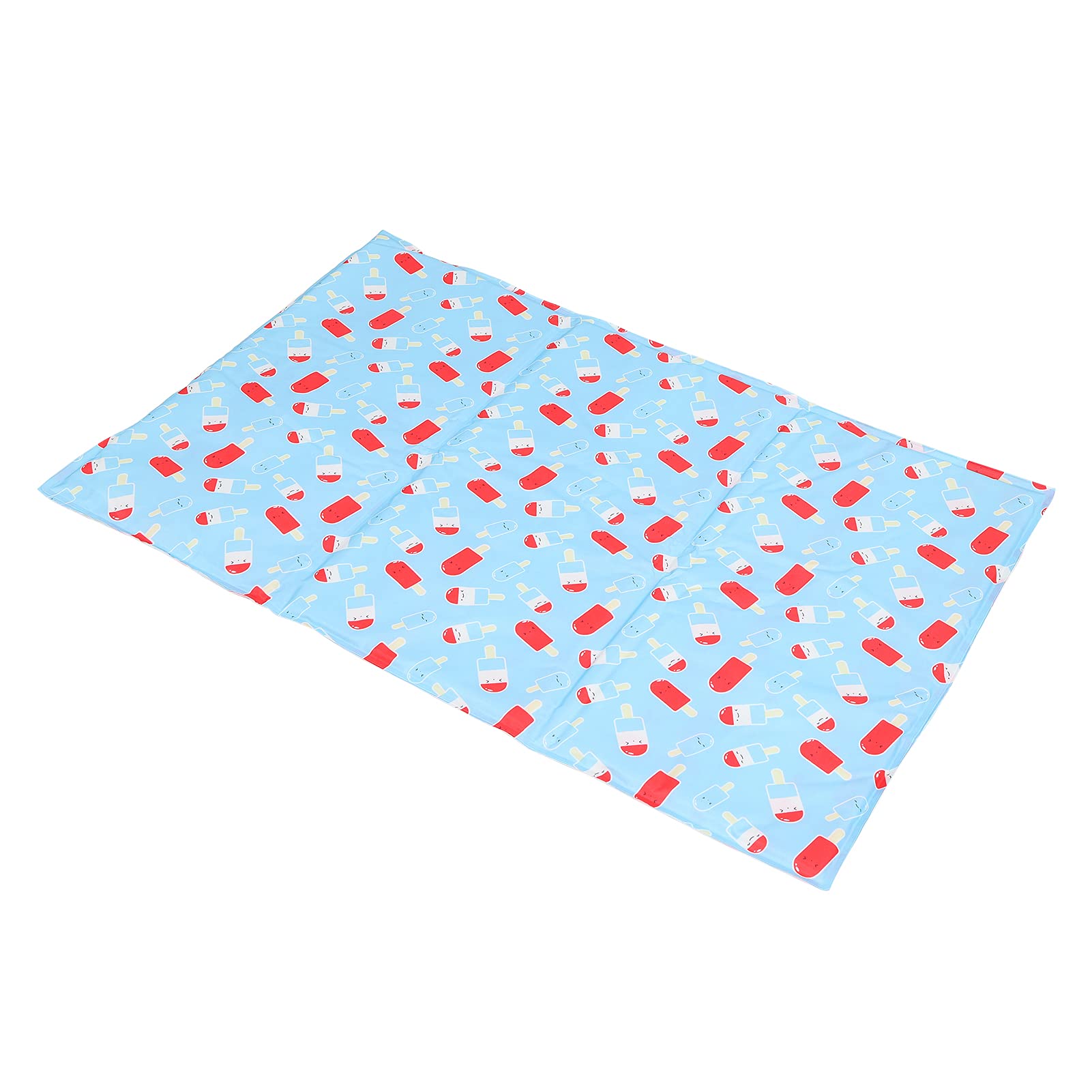 Estera refrigerante para mascotas, almohadilla refrigerante de gel con hielo para perros y gatos, manta fresca con diseño de dibujos para climas calurosos, con malla transpirable y (Largo: 60*90cm)