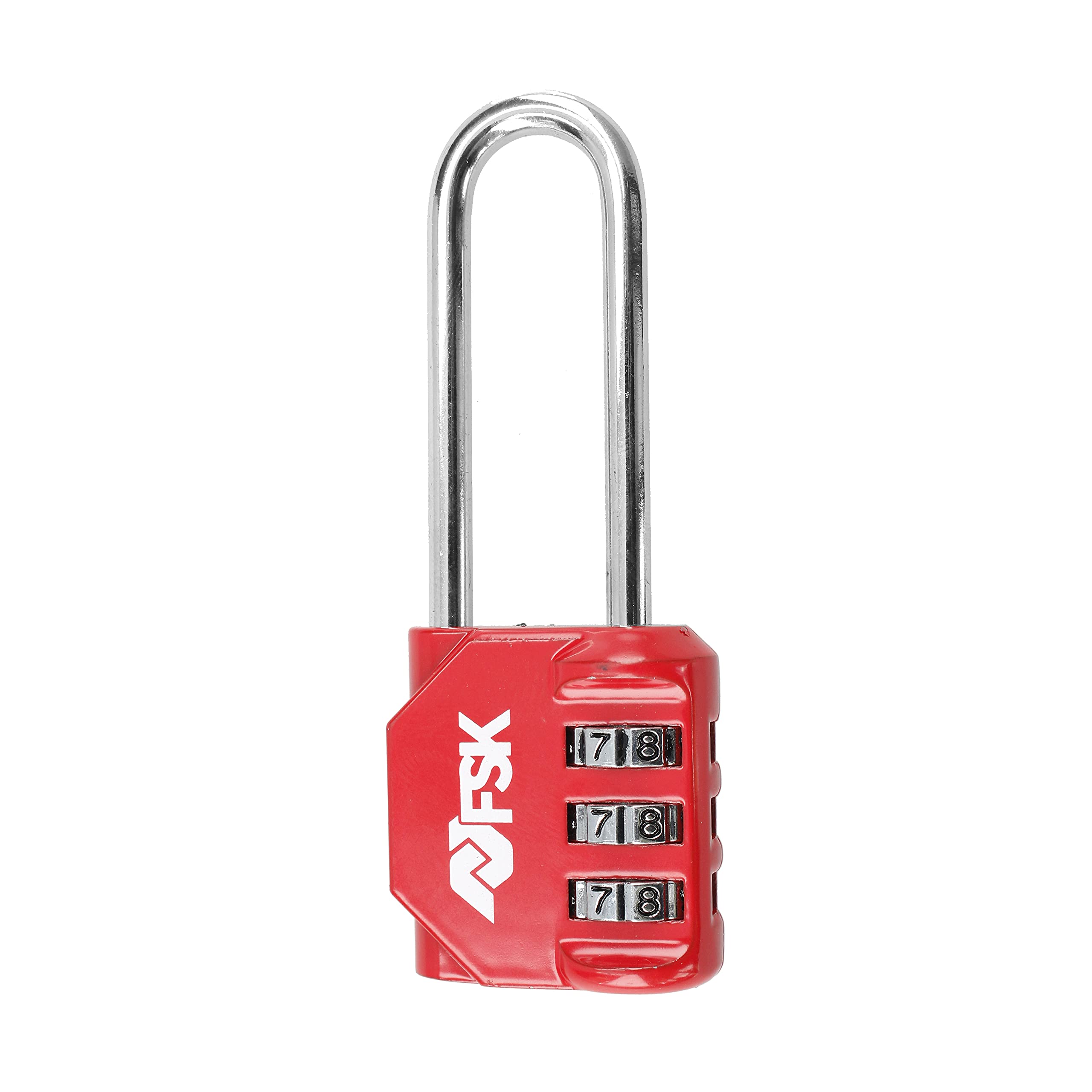 3-Digit Combination Padlock - 30mm Silver Zinc Lock For Luggage & Gym Lockers
