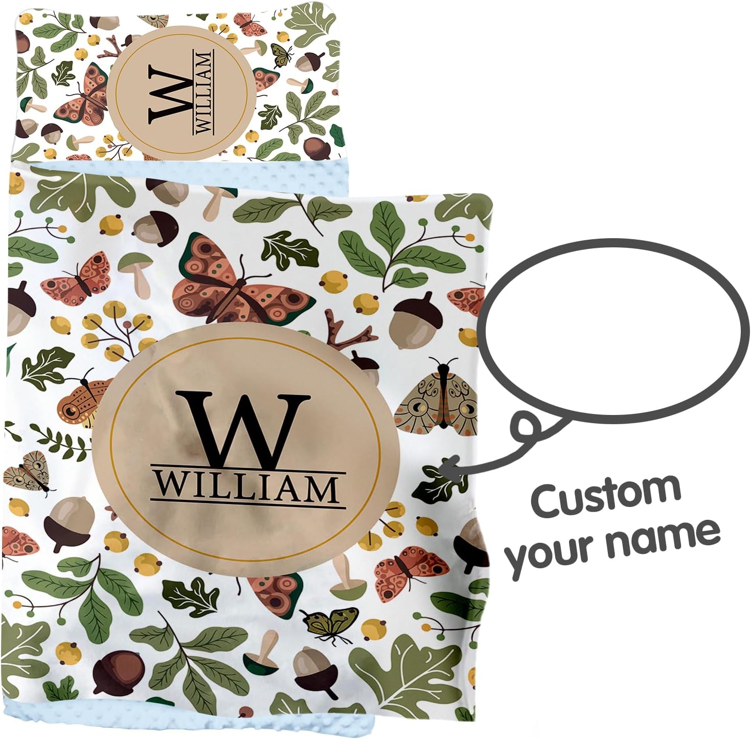 Personalized Toddler Nap Mat for Preschool, Custom Name Kids Nap Mat with Pillow Cover and Soft Dot Minky Blanket, Daycare Nap Mats, Rolled Slumber Bags Easy to Carry