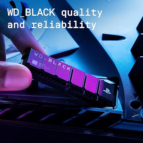 Miniatura 6 de WD_BLACK 2TB SN850P NVMe M.2 SSD con licencia oficial de expansión de almacenamiento para consolas PS5, hasta 7,300 MBs, con disipador térmico -