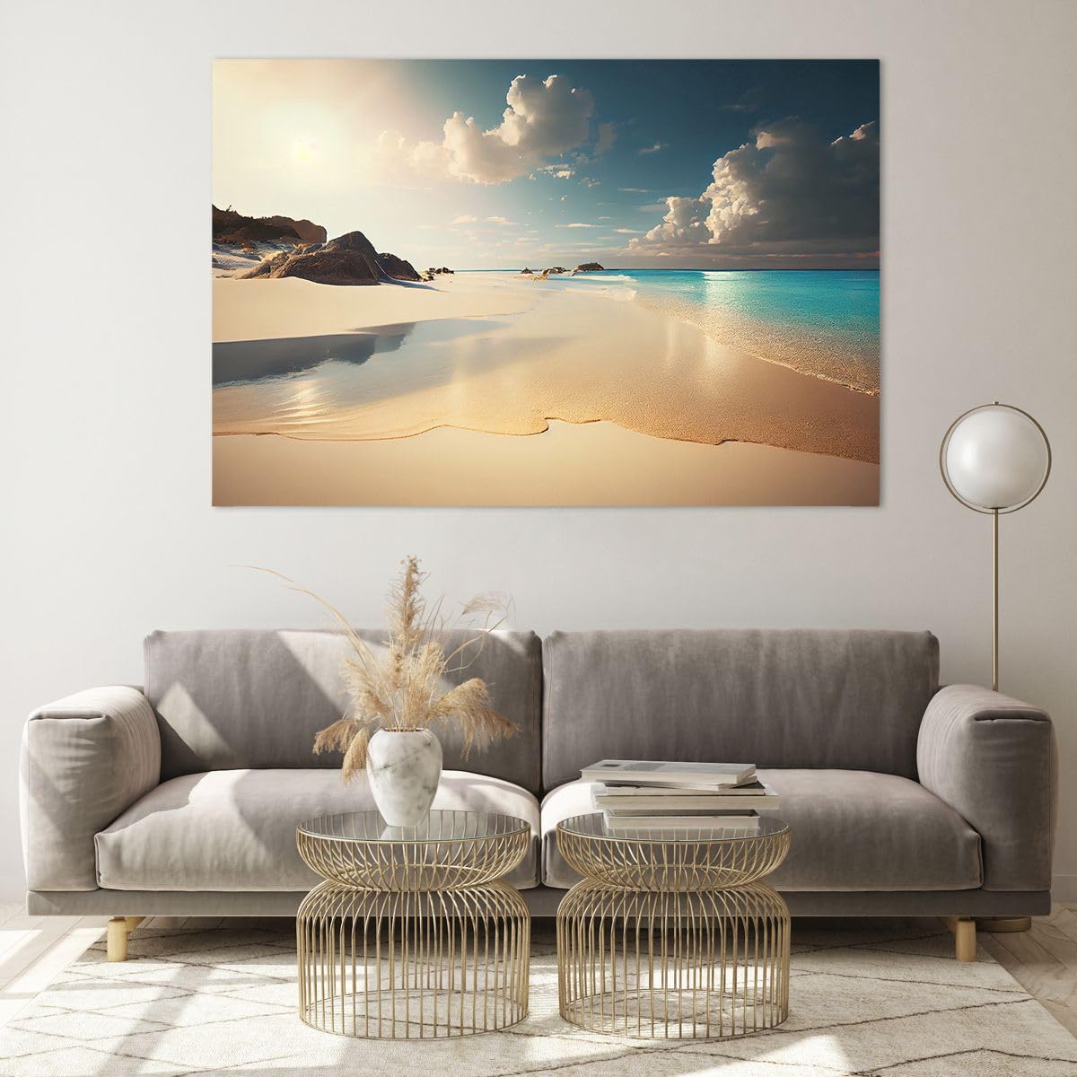 ARTTOR Tableau Décoratif en Verre 120x80cm Maritime Voyages - 6016