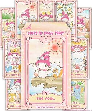 LUNAS Lunas My Melody Tarot LUNAS My Melody Tarot Rider Edition Compliant For Beginners Cute Sanrio, Small