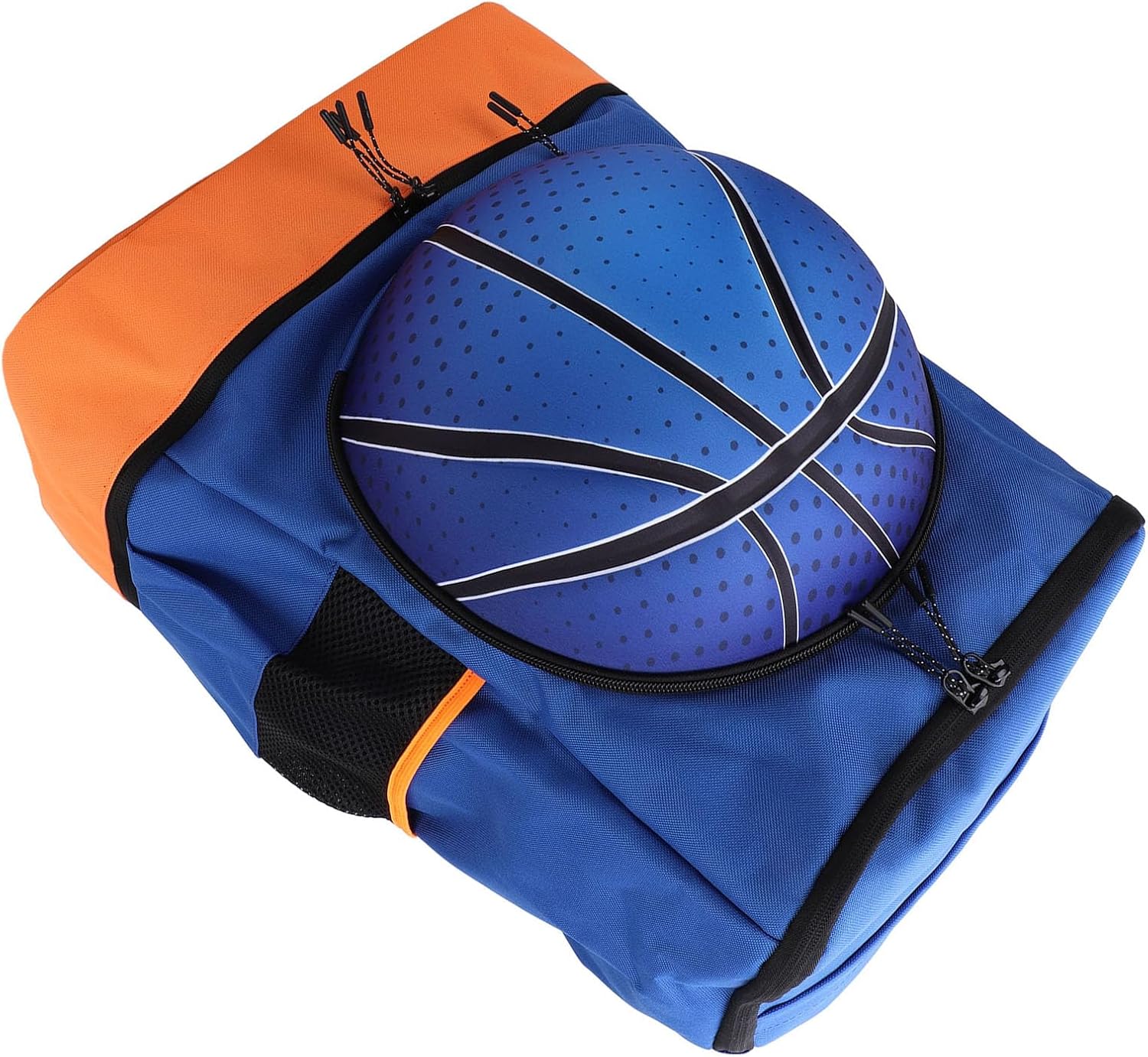 Pwshymi Precise Basketball Backpack Oxford Cloth Breathable Soccer Bag for Outdoor Volleyball Football, Orderly Multiple Compartment Storage for Men Women Teens (Size 4 Ball)