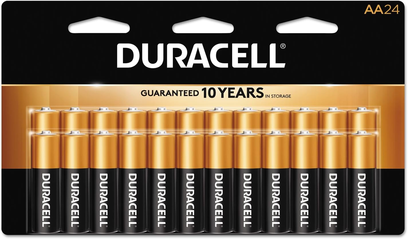 Duracell MN2400B24000 CopperTop Alkaline Batteries, AAA, 24/BX
