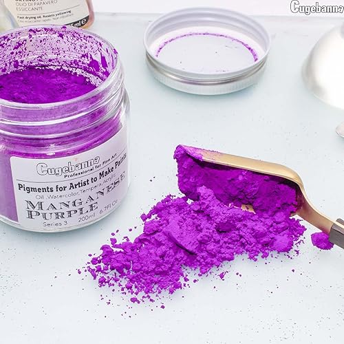 Miniatura 4 de Pigmentos secos para artistas para hacer pinturas, aceite, acuarela, témper, acrílico, etc. Embalaje en tarro de vidrio de 18 colores, rojo tierra