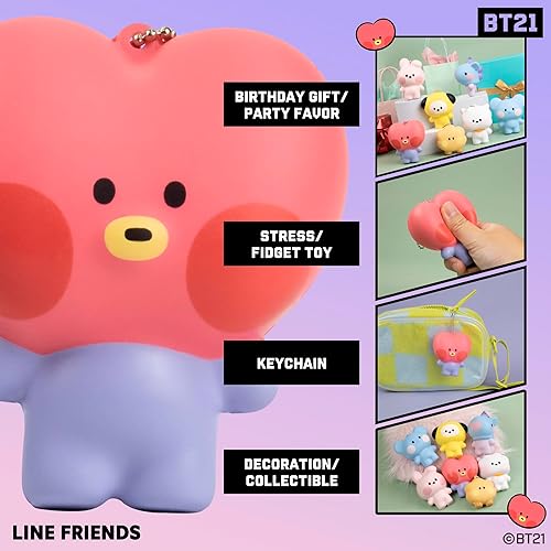 Miniatura 9 de Hamee BT21 minini Cute SquiSHU Squishy Toys - Slow Rising Squishy Toy Keychain for Party Favors, Stress Ball, Birthday Gifts, Kawaii Squishy for