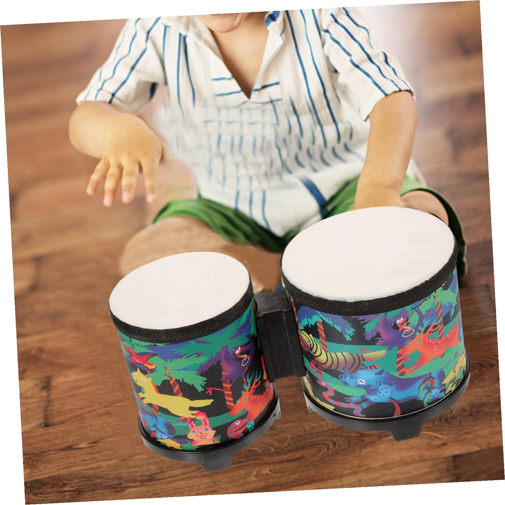 Bongó de Juguete 1 Juego, Instrumento de Percusión Infantil