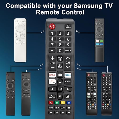 Miniatura 6 de Paquete de 2 piezas de repuesto universal para control remoto Samsung TV, control remoto para Samsung Smart LCD LED HDTV 3D TVs BN59-01315J