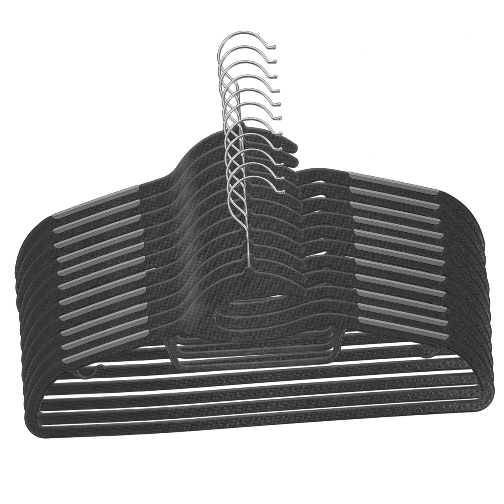 Cintres antidérapants plastique résistant Cabilock pour le rangement de manteaux fins