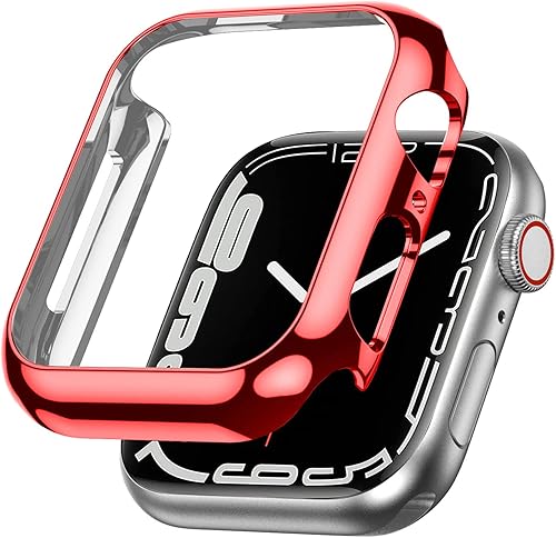 Miniatura 10 de Miimall Funda compatible con Apple Watch Series 87 de 1.772 pulgadas, marco duro de policarbonato sin protector de pantalla, a prueba de golpes,