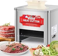 NEWTRY Professzionális Húsvágó Gép 7 mm Pengével - 160 kg/óra Teljesítményű Szeletelő Éttermek, Menzák és Hentesüzletek Számára 1