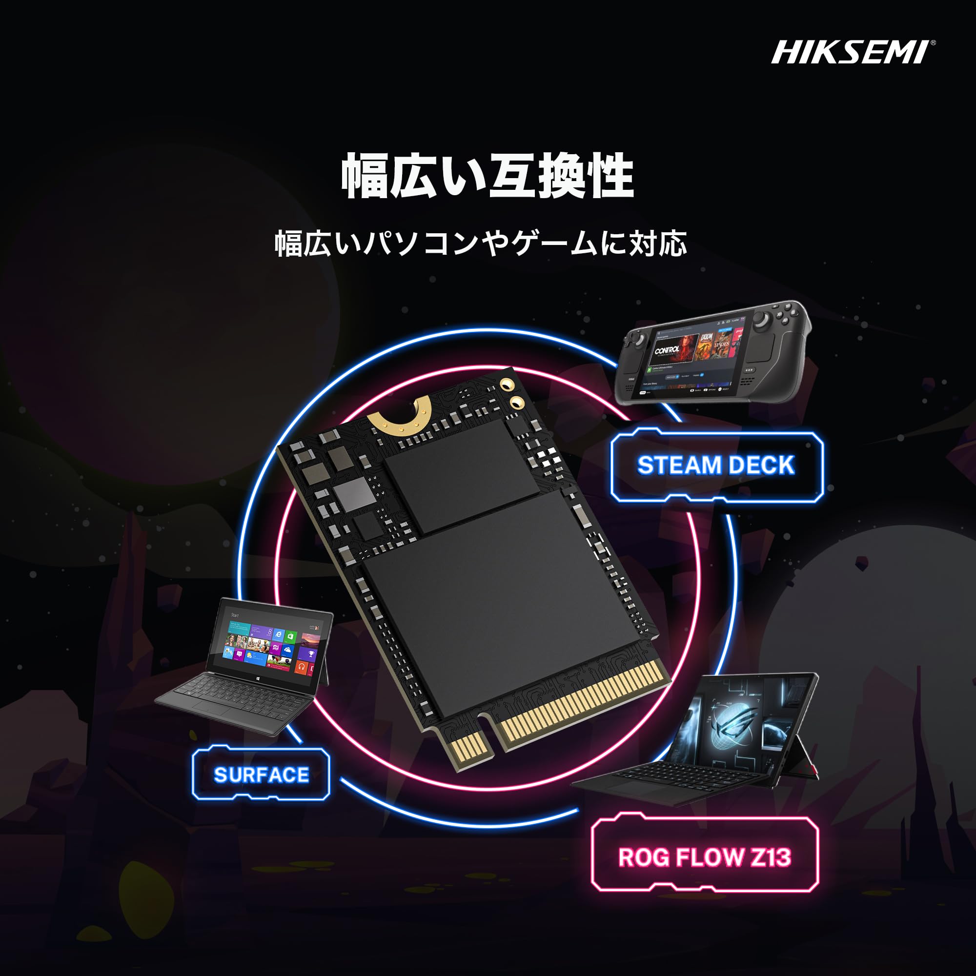 Amazon | HIKSEMI 1TB 2230 NVMe M.2 SSD PCIe Gen4×4 最大読込