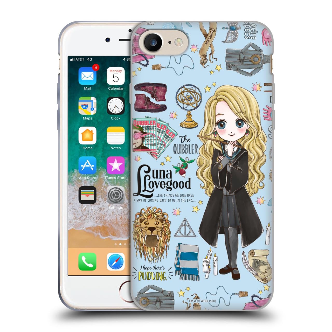 Head Case Designs Licenciado Oficialmente Harry Potter Patrón Luna Reliquias de la Muerte XXXVII Caso Funda de Gel Suave Compatible con Apple iPhone 12 / iPhone 12 Pro — view 204