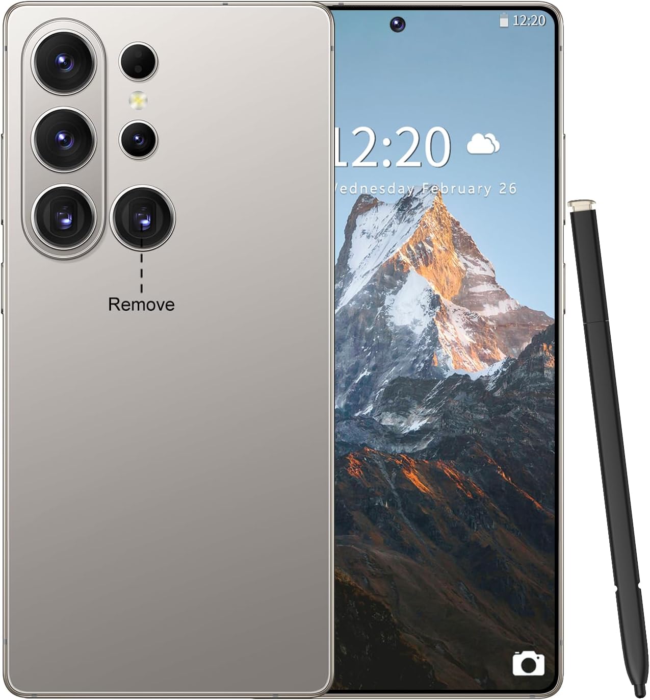 - 26 Ultra Unlocked Phone 16+1TB,Built in Pen The Phone,Battery 7000mAh 7.0" HD Screen,Android 15 Smartphone,Face ID/5G/Fingerprint Lock/Dual SIM/GPS (Grey)