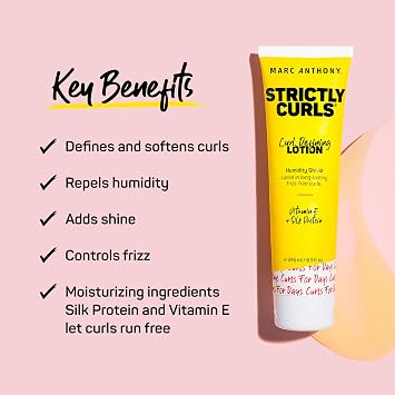 Cake Beauty Curl Friend Defining Curl Cream - Bounce Curly Hair Styling Product & Marc Anthony Strictly Curls Curl Defining Styling Lotion