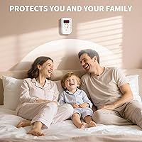 Vista 5 de 3 Pack Carbon Monoxide Detector, Plug-in Wall Carbon Monoxide Alarm, Portable Carbon Monoxide Detector with Digital Display LED, CO Alarm Monitor