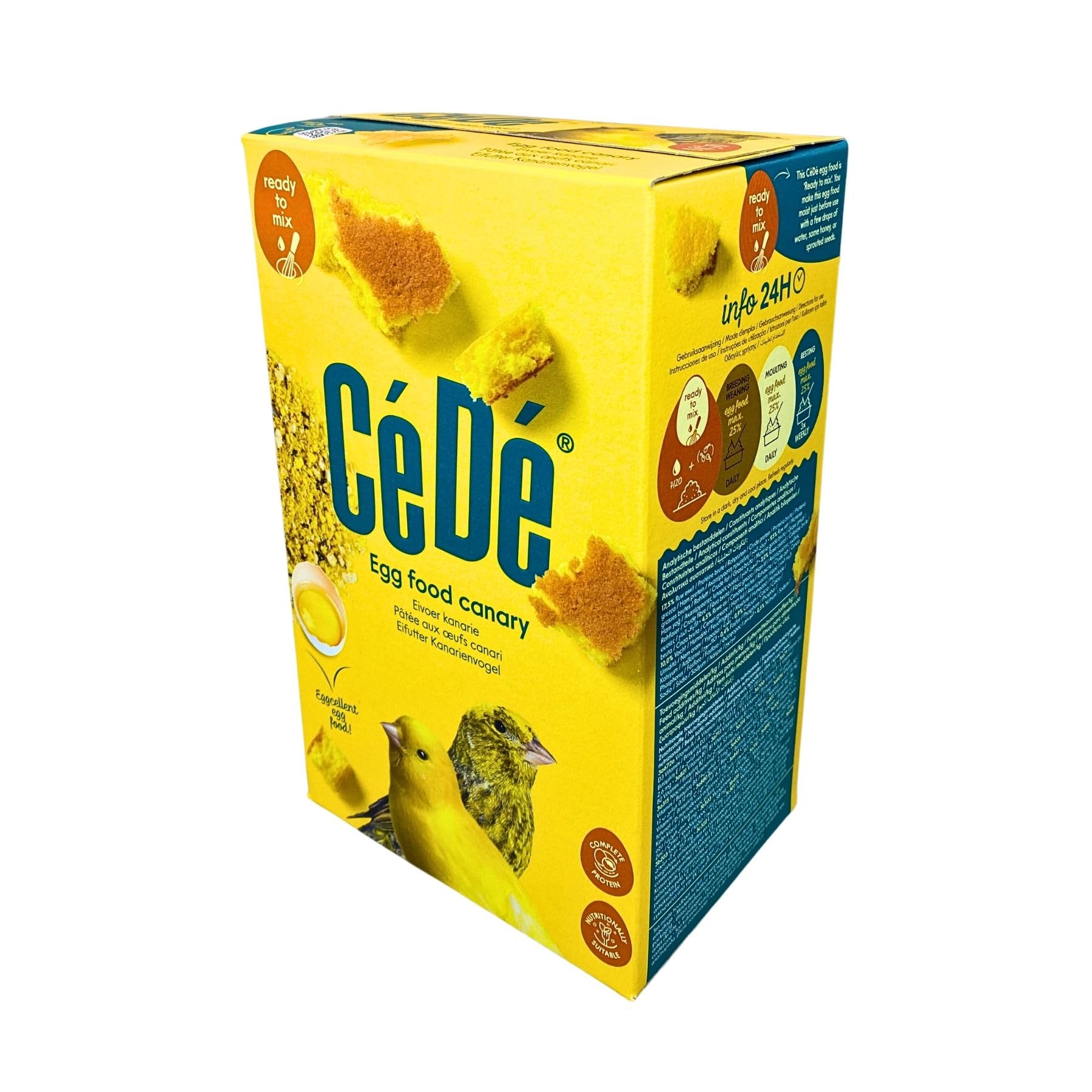 CeDe Premium Egg Food 1Kg x 2 (2 Individual Boxes) for Canaries Health and Vitality Avian Nutrition Supplement