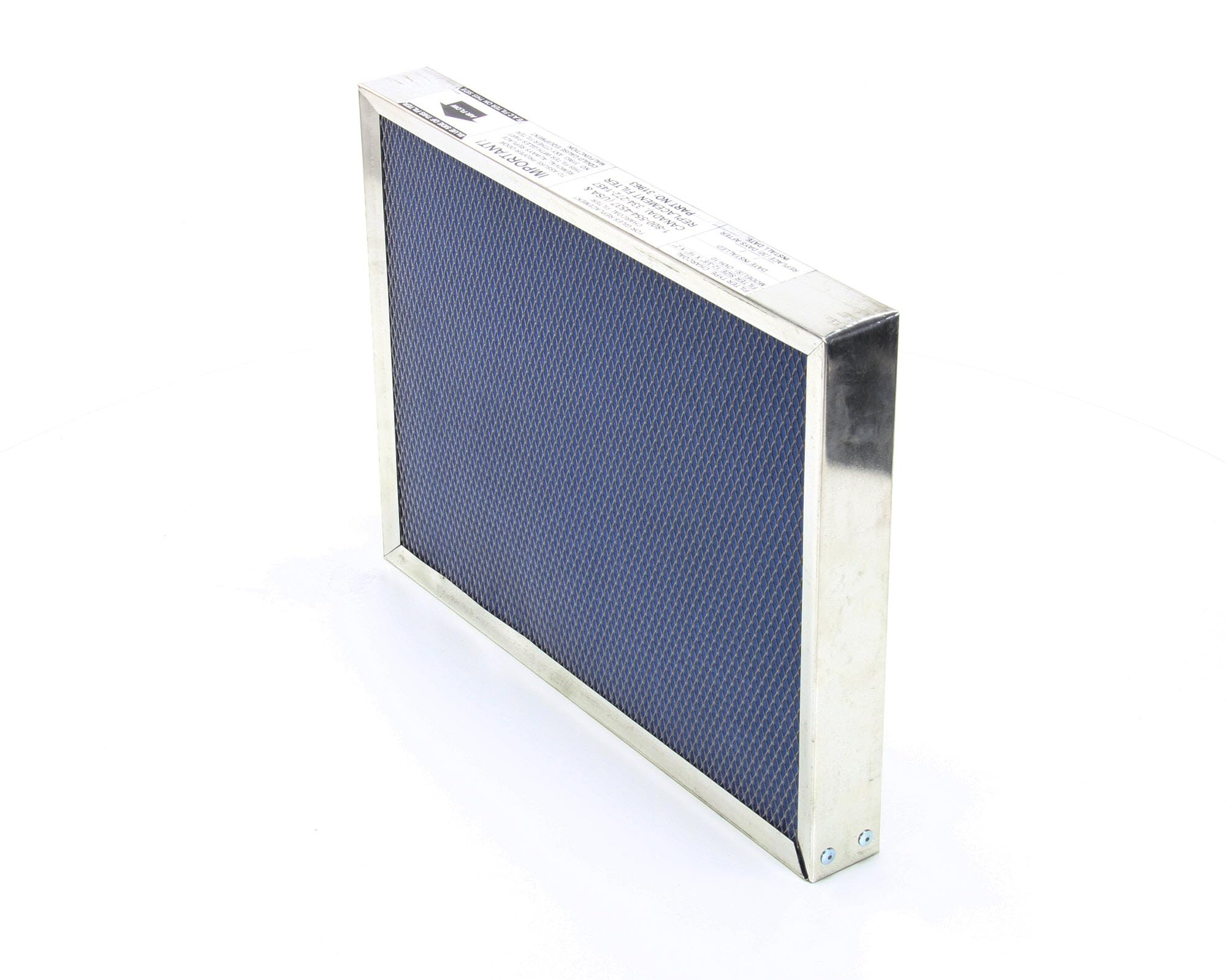 Giles Filter, Charcoal, Assembly, 16 X 12-3/8 X 2