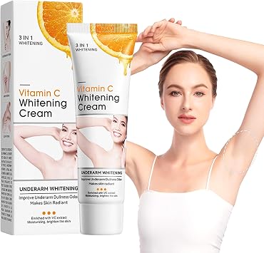 Underarms Whitening Cream, Body Cream, Underarm Cream for Dark Skin, Moisturizing, Hydrating and Reduce Odor, Skin Lightening for Underarm, Armpit, Knees, Elbows & Legs 60ml