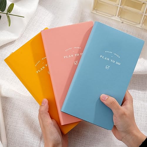 Miniatura 5 de CAGIE Cuaderno de 192 páginas de cuero suave, lista de tareas pendientes, lista de verificación para planes diarios, suministros escolares para