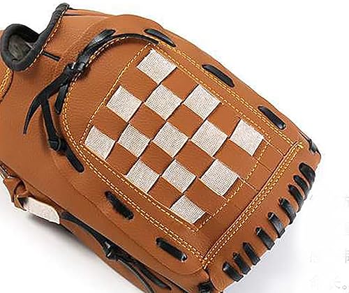 Miniatura 6 de Guante de sóftbol, guante de lanzamiento de campo, guante de béisbol para niños, guantes de piel sintética, para mano izquierda, adecuados para