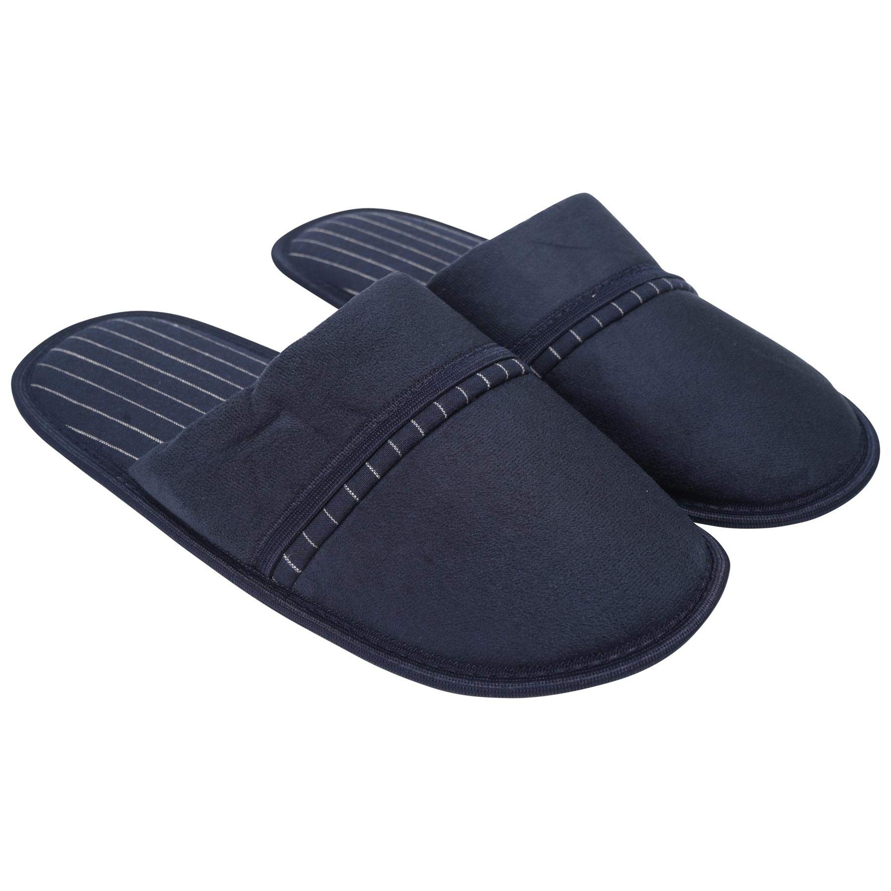 Mens Corduroy Camouflage Melange Check Suede Slip On Mule Slippers - Mid Boot - Sizes 6-12