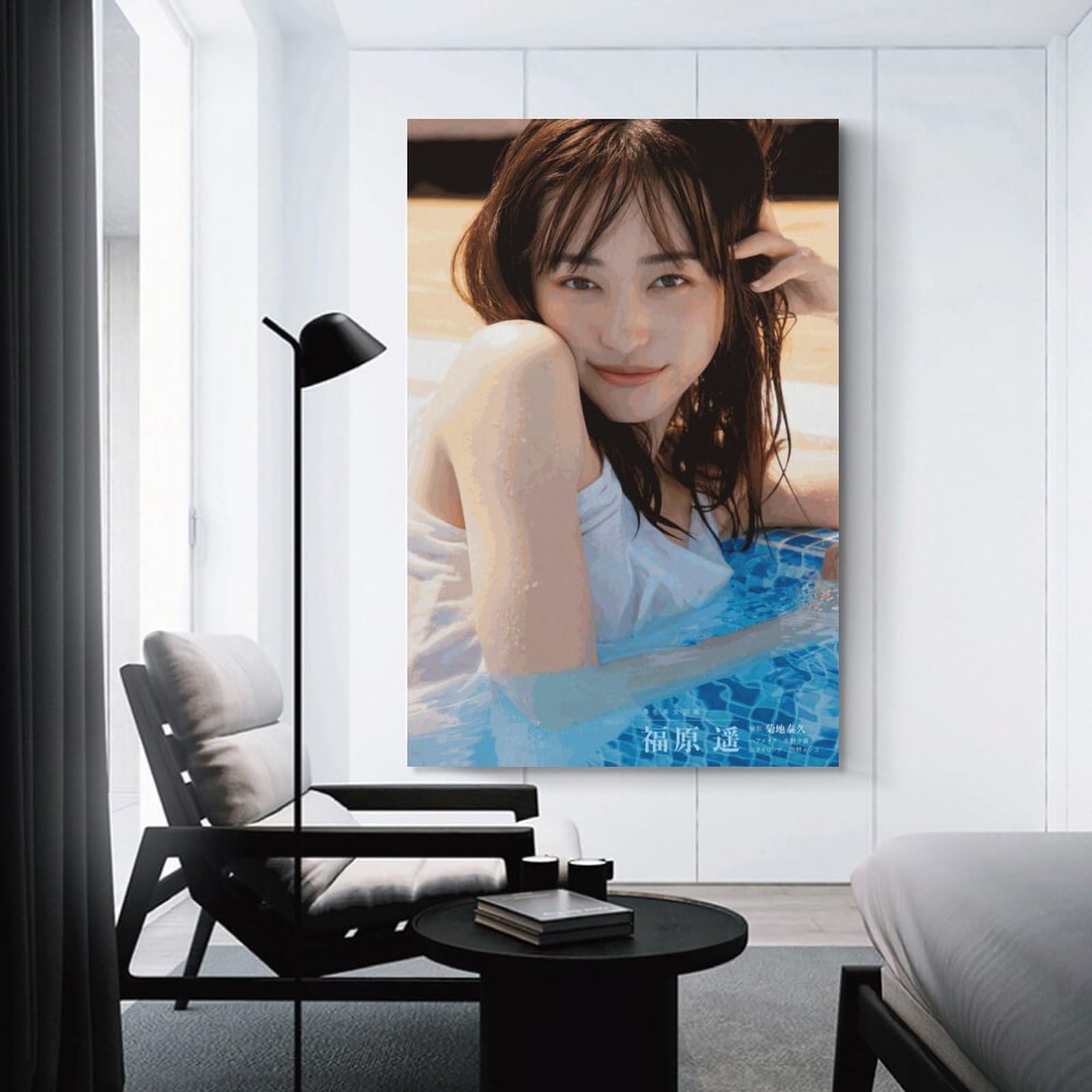 福原遥 ポスター4枚＋額縁セット Amazon.co.jp: 福原遥 グラビア水着画像ポスター クール ポスター 壁