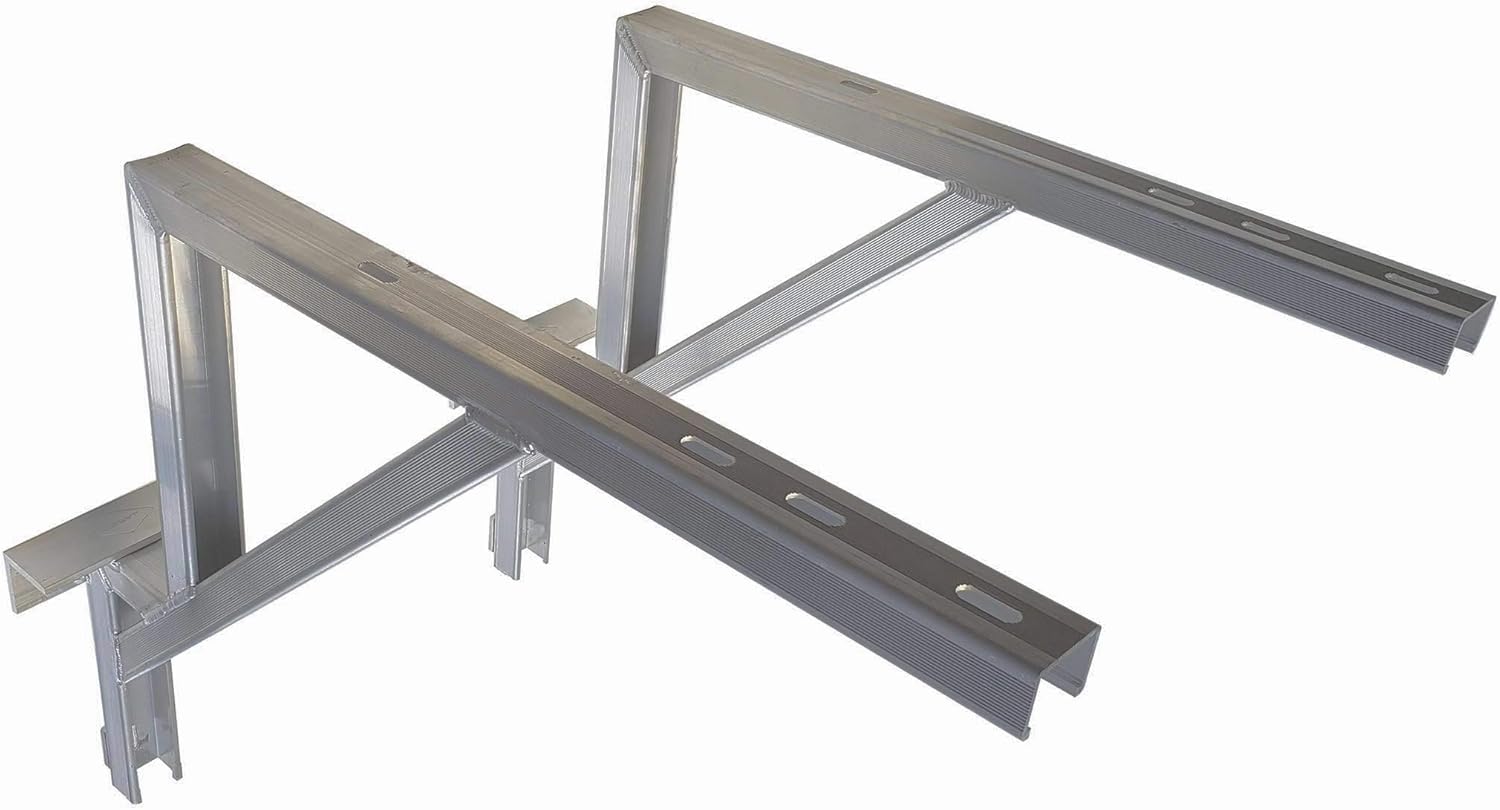 Heavy Duty Aluminum Offset Wall Mount Bracket for MiniSplit Heat Pump