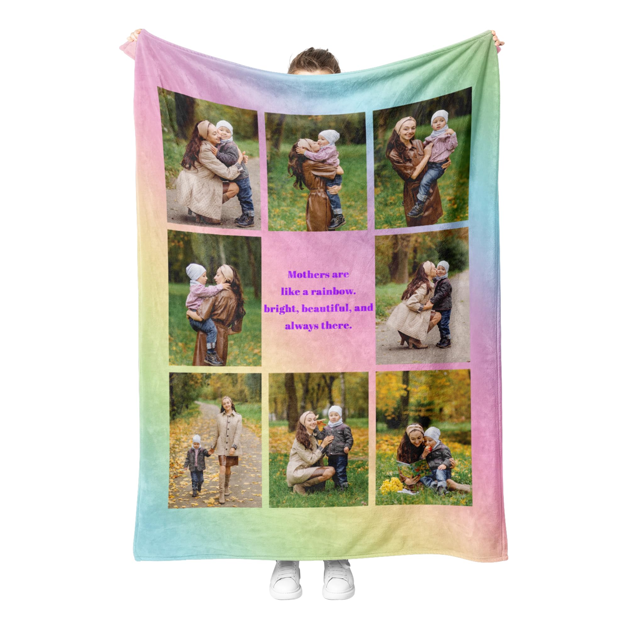Easycosy Couple Gifts Personalised Blankets For Birthday Custom Picture Throw Blanket Personalised Photo Throw For Girlfriend Her Anniversary Ideas120Ã—150cm