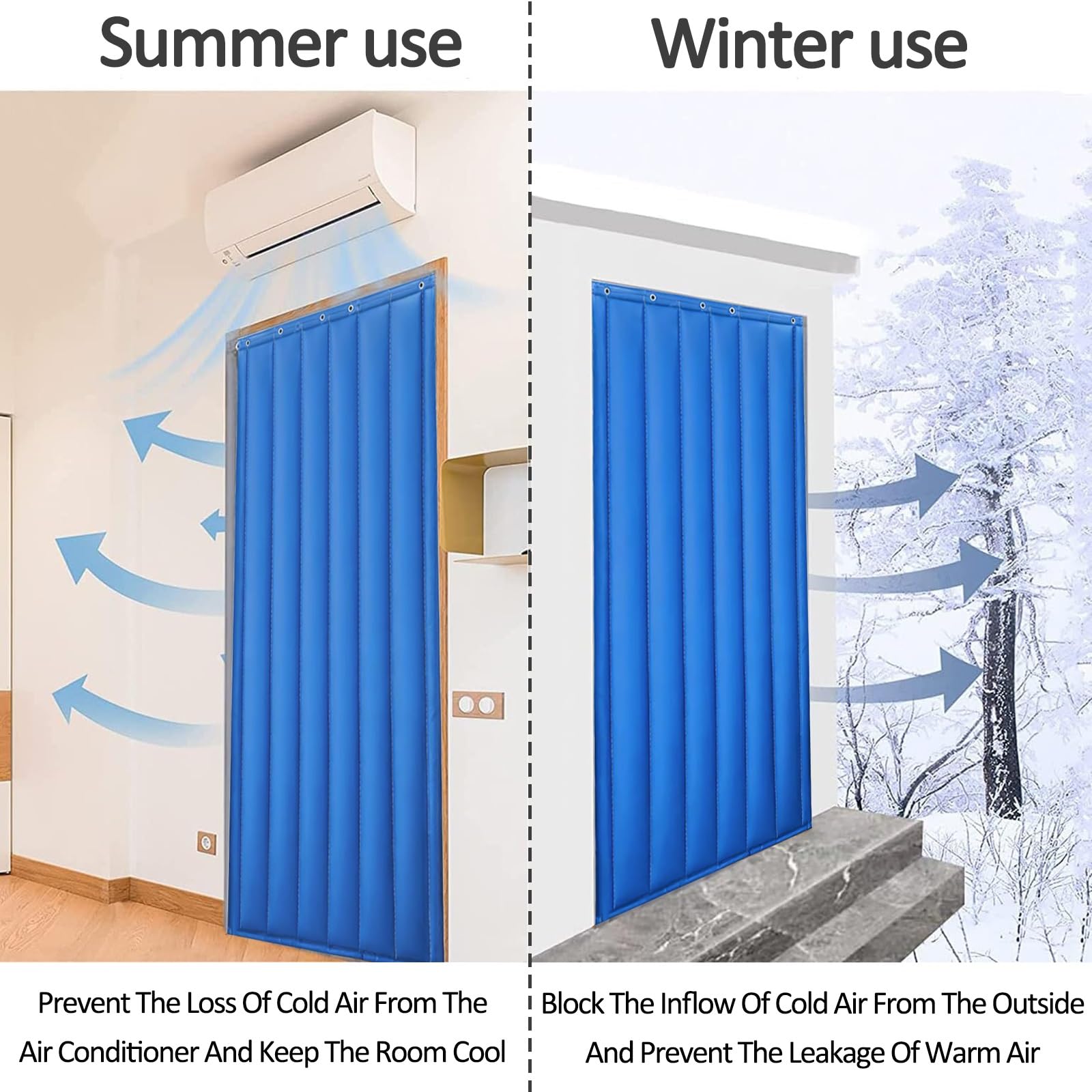 Tenda termica isolante per porta, in cotone resistente, impermeabile, protezione dal rumore, ideale per l'ingresso del soggiorno