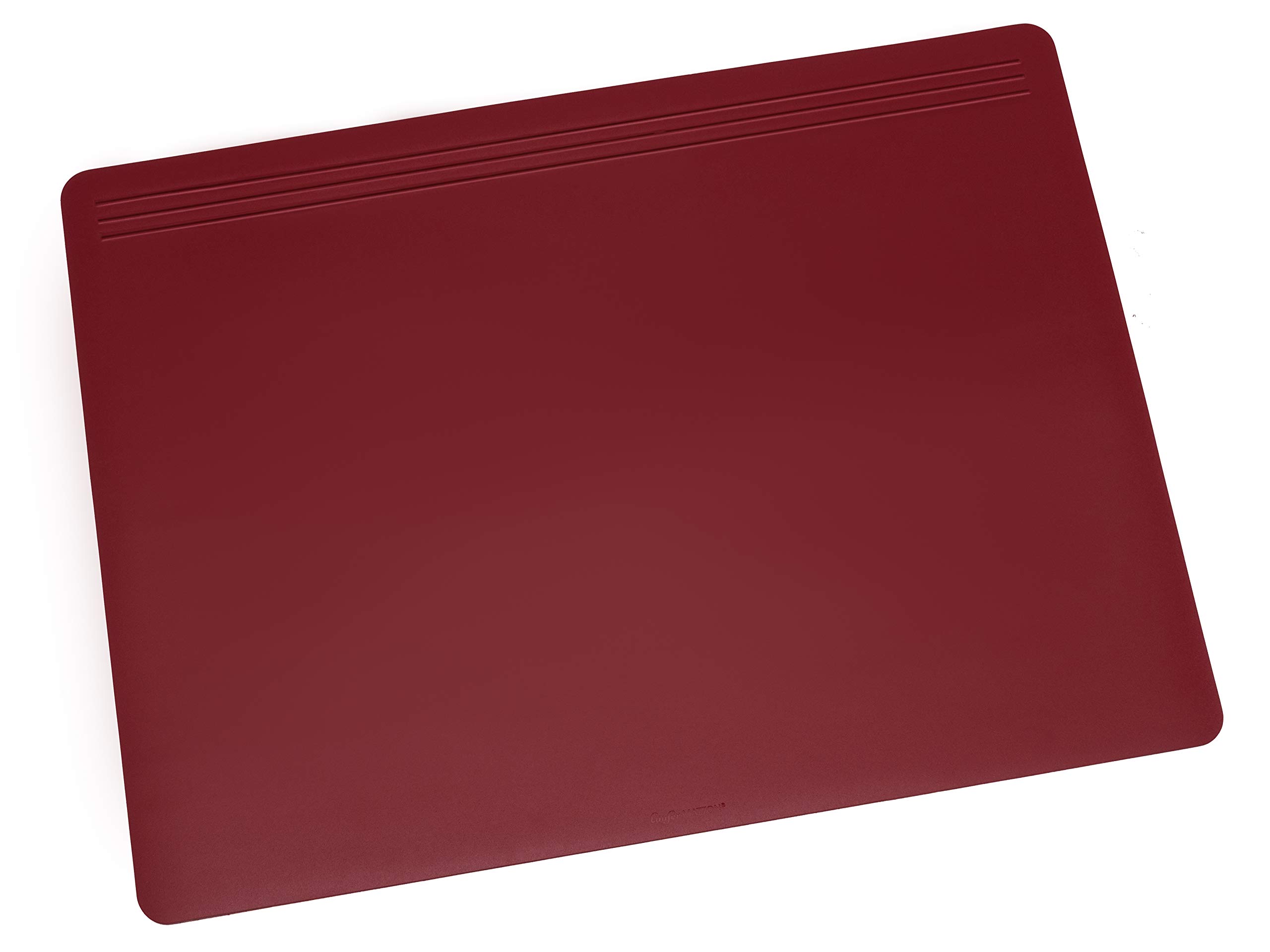 Läufer Matton 32704 Desk Mat 49 x 70 cm Red Non-Slip Desk Mat for Extra High Writing Comfort Fleece on the Back