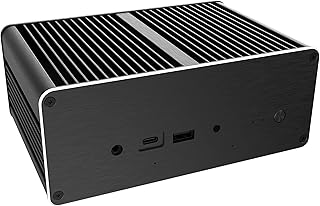 Akasa Newton A50, Designed for ASUS PN51 & PN50 with 5000 & 4000 Series Up to AMD Ryzen 7, Compact 1.3L Fanless Case, Pure Aluminium Mini PC Case, A-NUC78-M1B