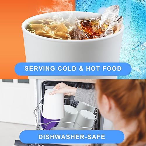 Miniatura 7 de Uiifan 8 recipientes de helado de 1 cuarto de galón para helados caseros reutilizables con tapas de silicona para congelador, recipientes para