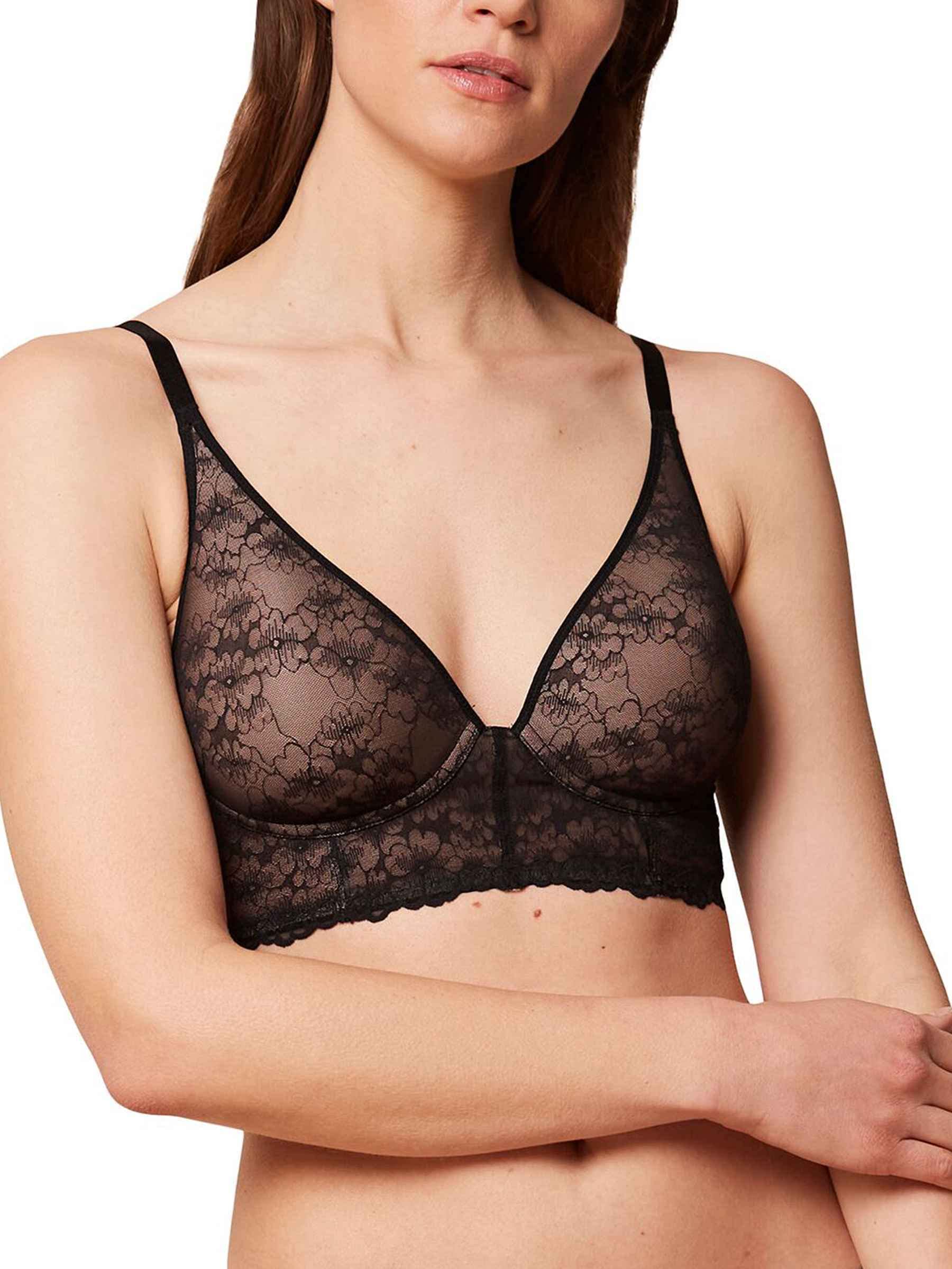 Triumph Women's Bright Spotlight P Bra, Black, 90D, Black, 40D