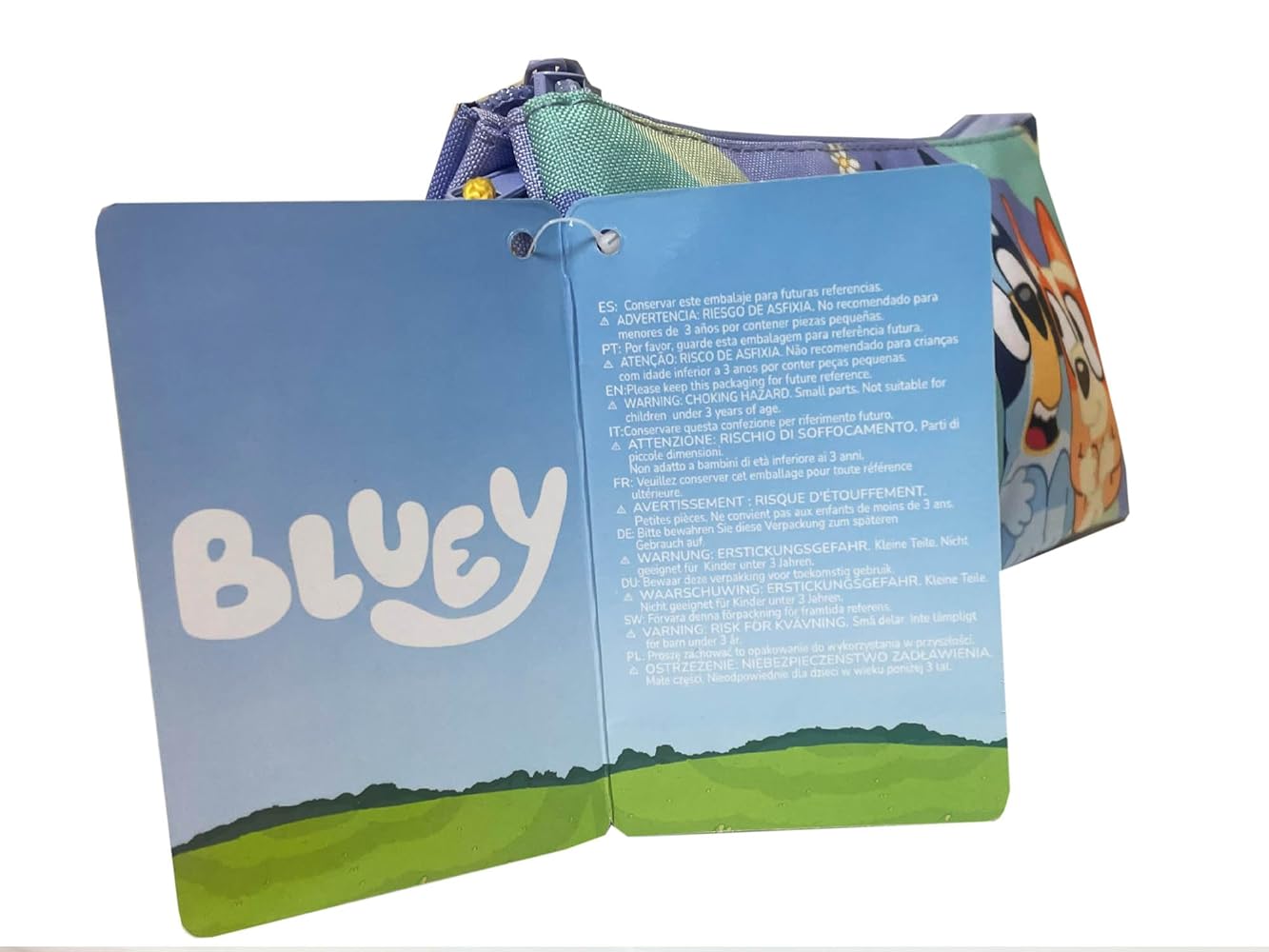CyP Brands-Bluey, Neceser, Bolsa De Aseo, Complementos, Preescolar, Color Azul, Light Waves, Producto Oficial CyP Brands-Bluey, Neceser, Bolsa De Aseo, Complementos, Preescolar, Color Azul, Light Waves, Producto Oficial