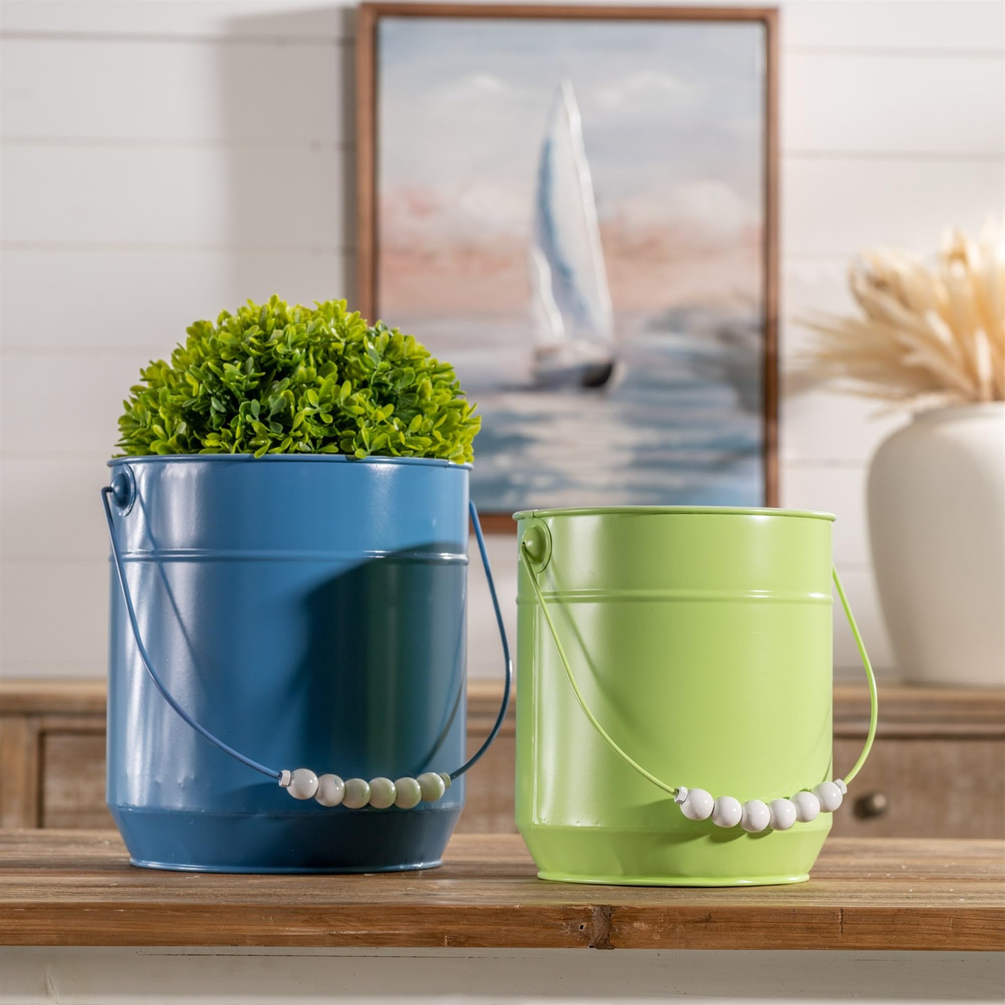 Melrose Boxwood Foliage Orb Artificial Bushes - 8.75