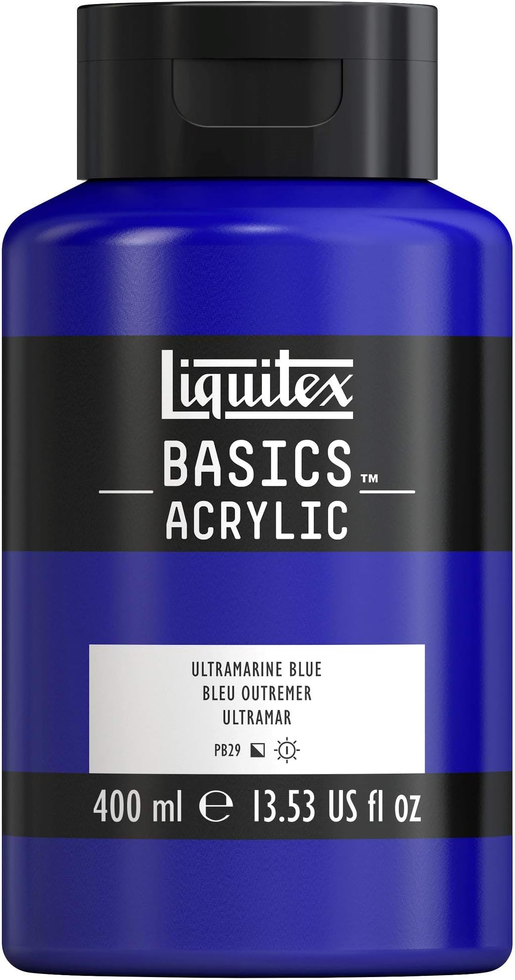 BASICS Acrylic Paint, 400ml (13.5-oz) Bottle, Ultramarine Blue