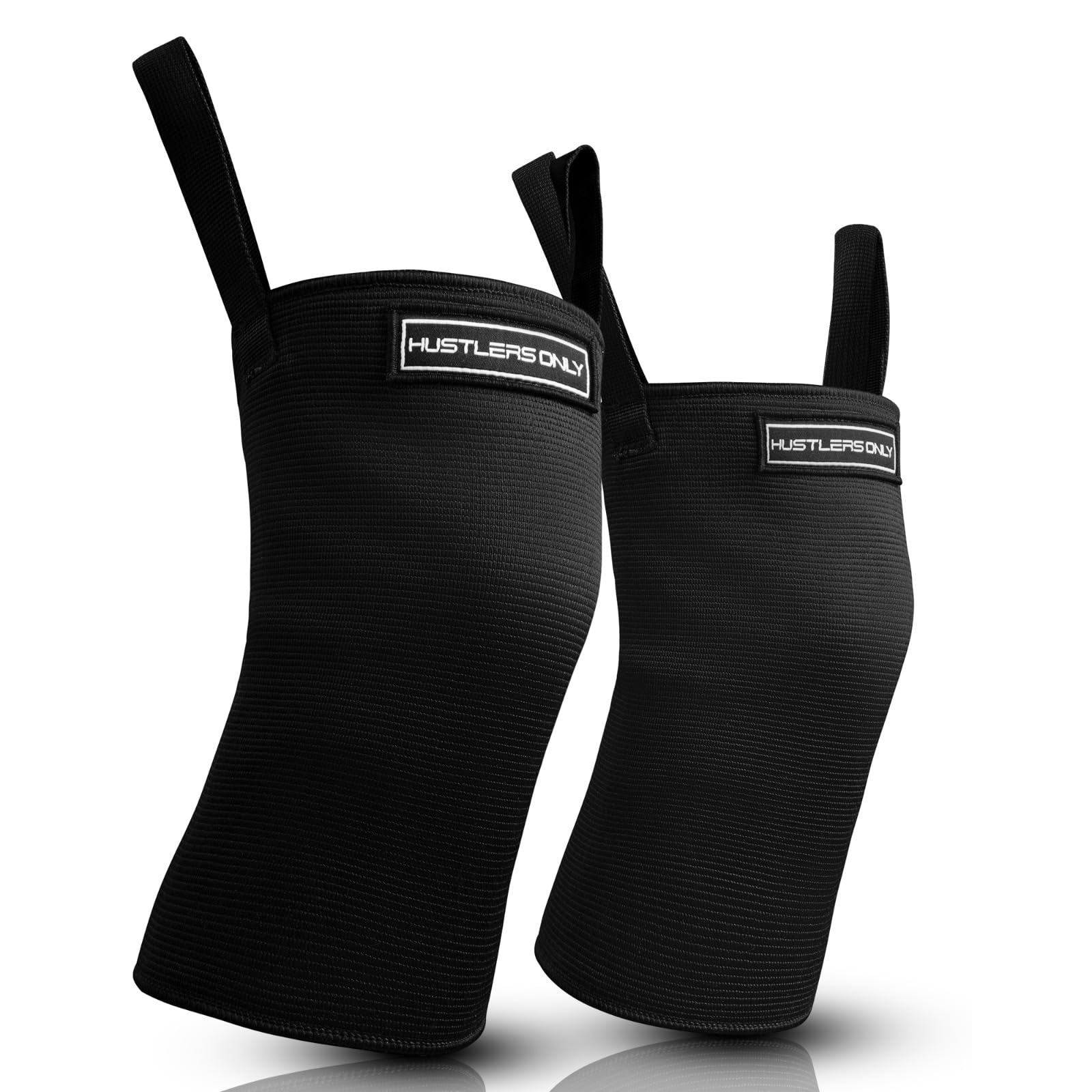 Hustlers OnlyKnee Support Man 2 Ply Compression Sleeves Braces For Powerlifting, Bodybuilding, Heavy Squats Gym knee Sleeves For Heavy Weightlifting Pain Relife & Support for Joint Pain (M)