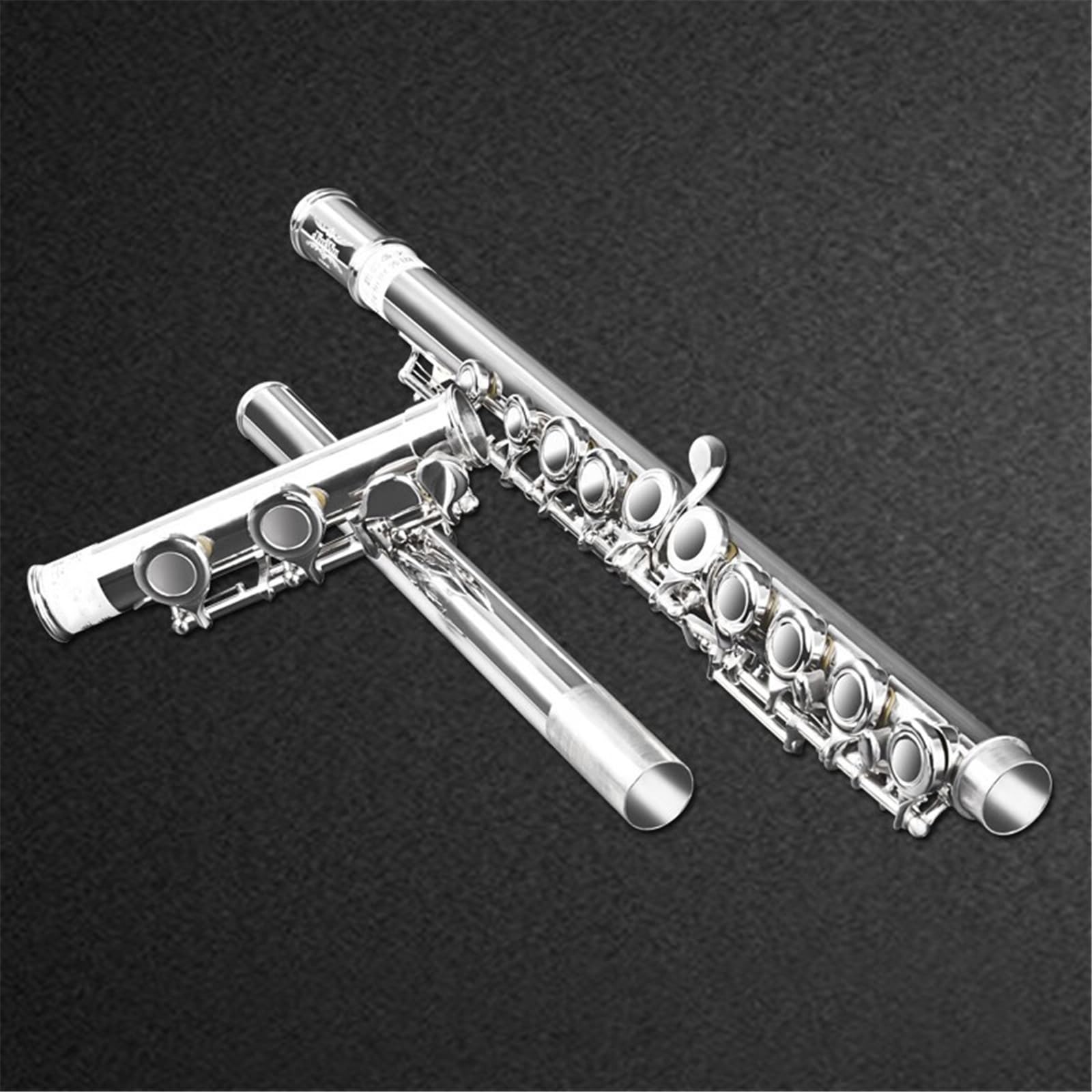 flauto traverso Flauto Per Strumento Musicale A 16 Fori Di Grado Prestazionale, In Argento Nichelato A 16 Fori Chiave E C